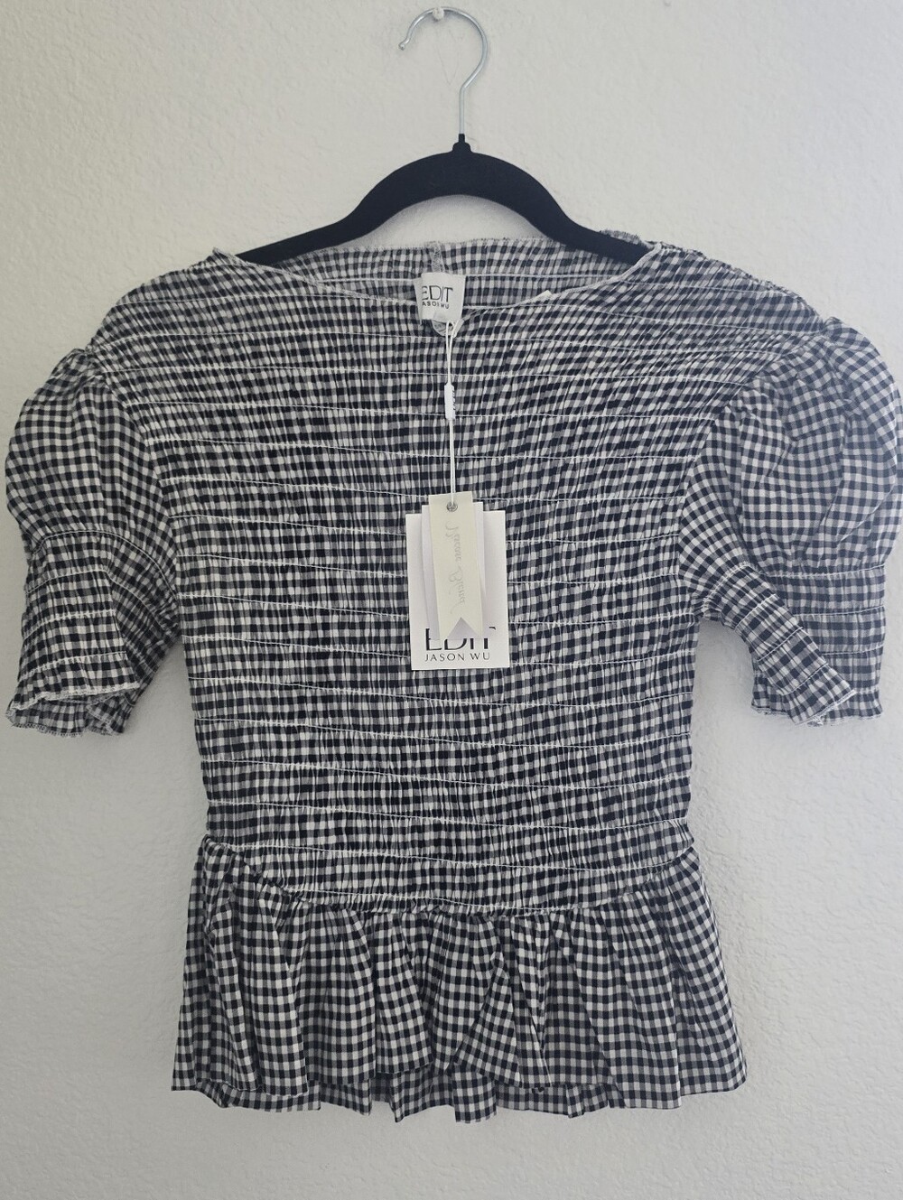 EDIT by Jason Wu Checkered Blouse